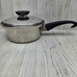 Seal-O-Matic Thermium Multi-Plex Stainless Steel Saucepan with Lid Made in USA